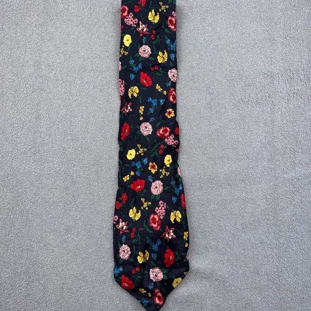 Altea Milano For Nordstrom Tie 100% Silk Made In Italy Floral 60"X4